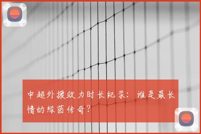 中超外援效力时长纪录：谁是最长情的绿茵传奇？